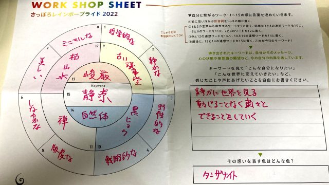 SORA指輪作りワークシート